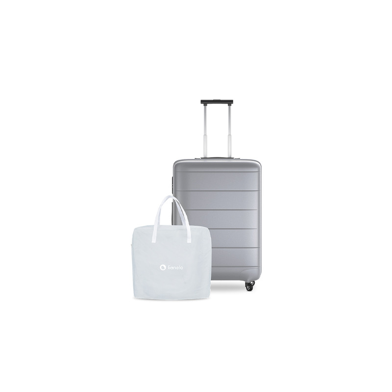 Lionelo - Patut balansoar Malin 3 in 1 Pliabil 0-9 kg cu Geanta Transport Gri [15]