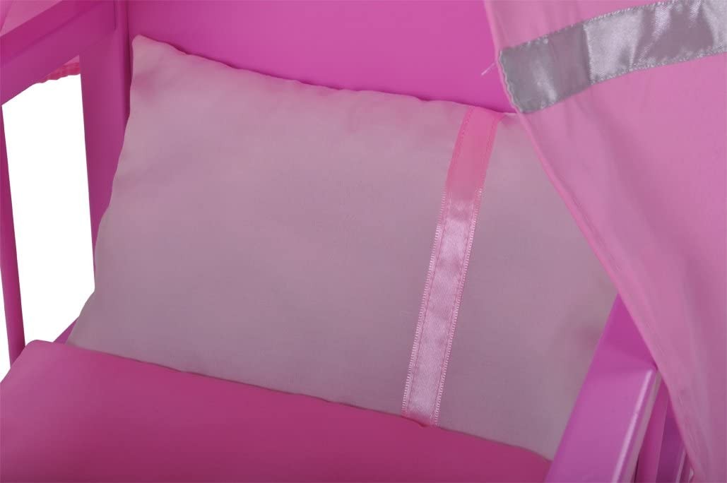 Patut din lemn pentru papusi Diadem Pink - Arditex [4]