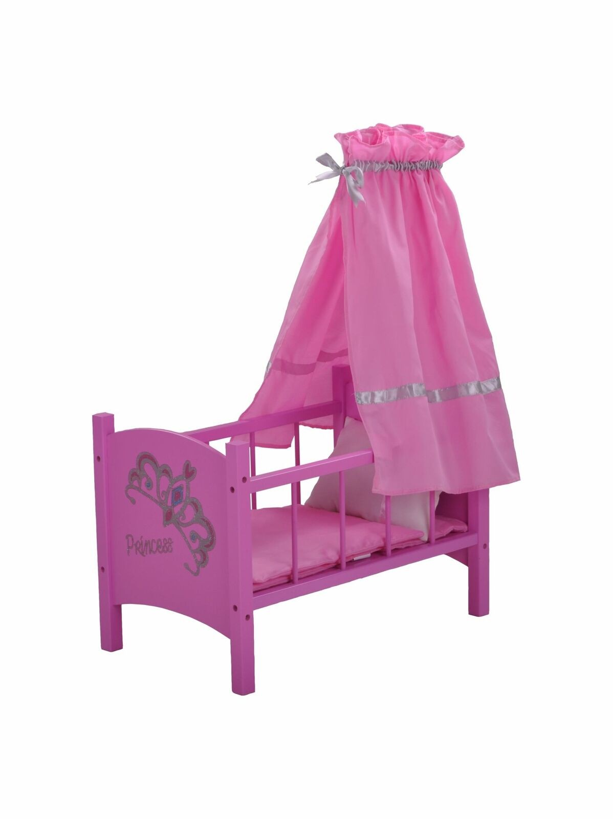 Patut din lemn pentru papusi Diadem Pink - Arditex [3]