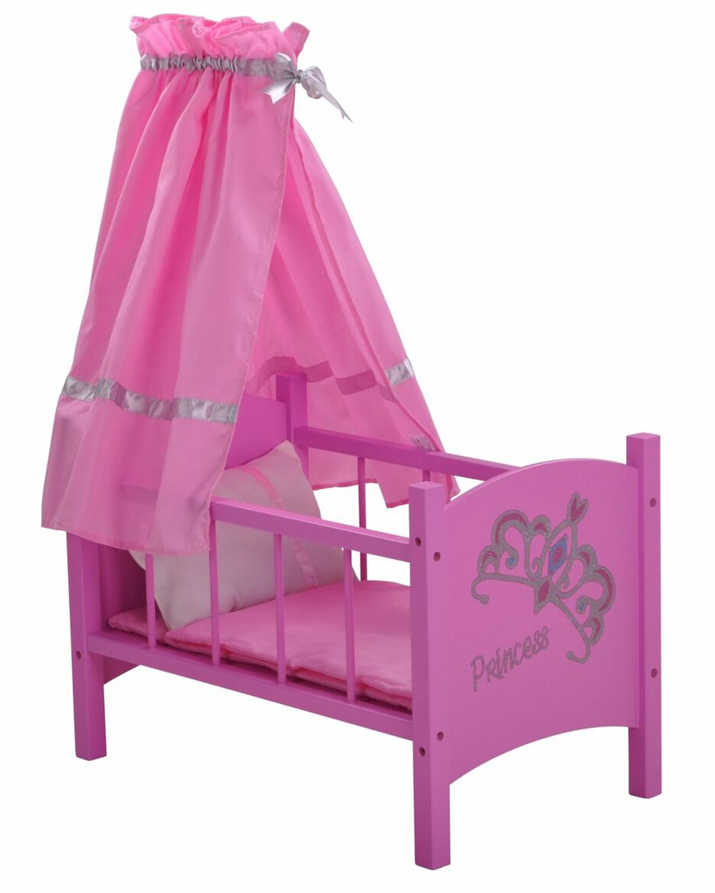 Patut din lemn pentru papusi Diadem Pink - Arditex [1]