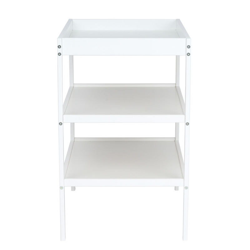 Qmini - Masuta de schimbat cu 2 polite pentru depozitare Alb [9]