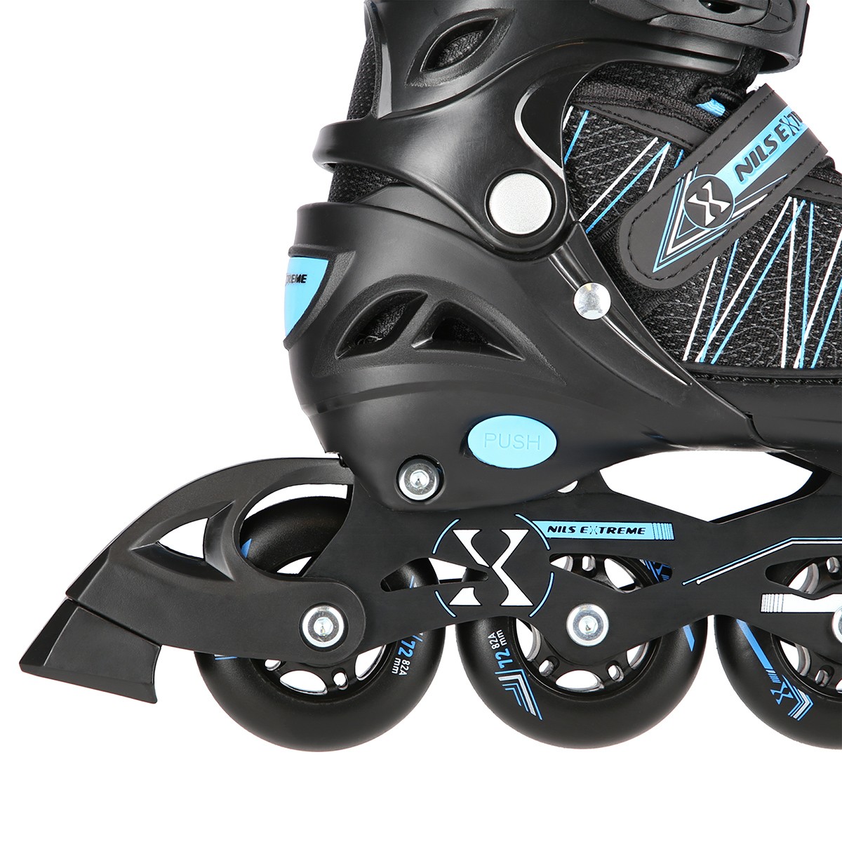 Role Reglabile 2in1 Nils Extreme NH11912A Negru/Albastru [6]