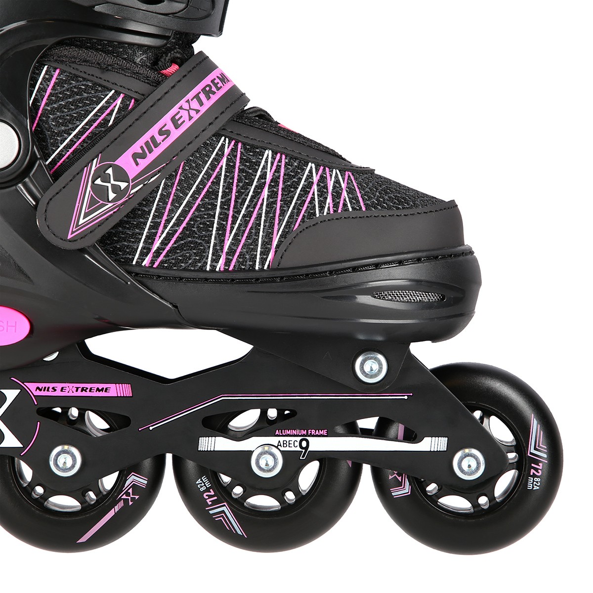 Role Reglabile 2in1 Nils Extreme NH11912A Negru/Roz [5]