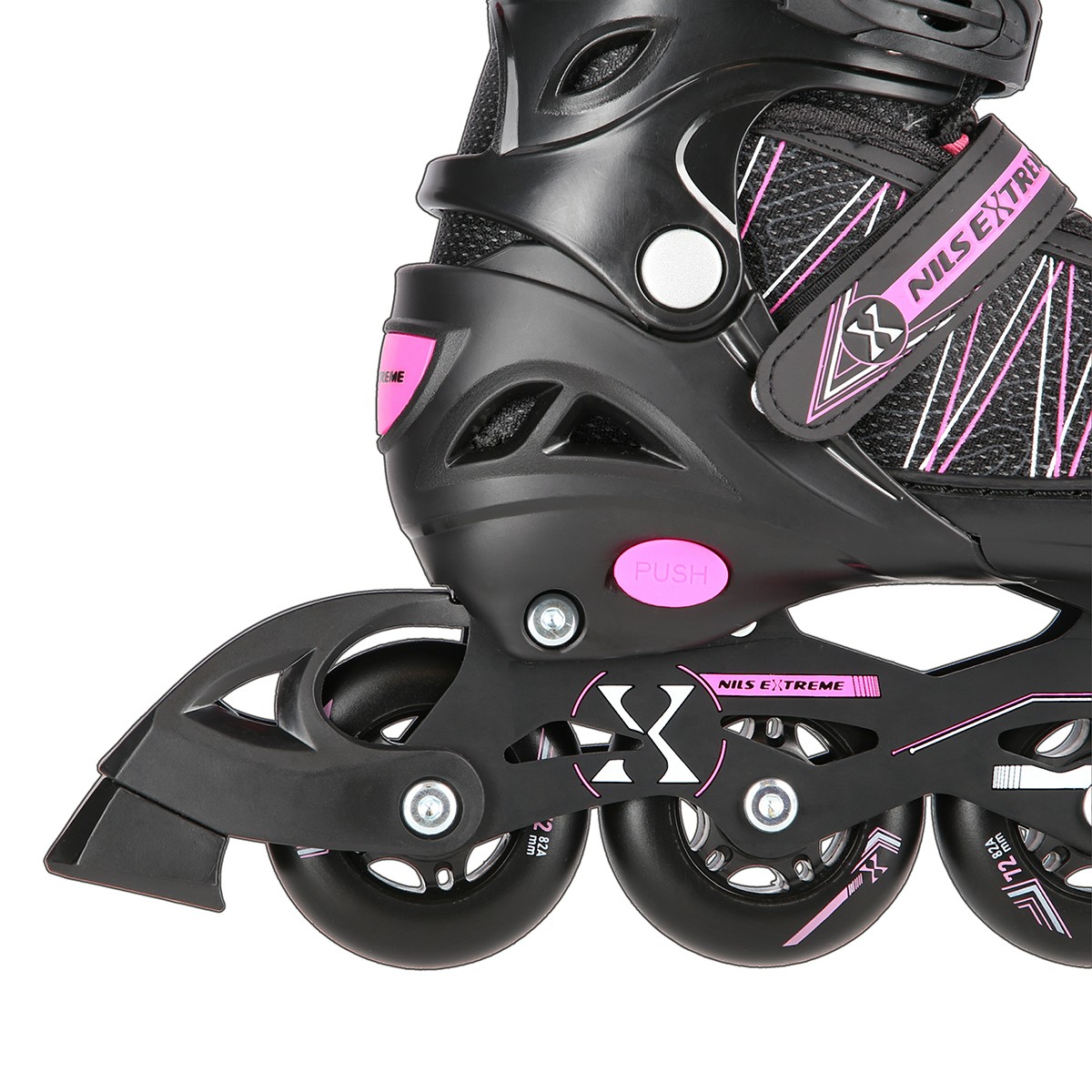 Role Reglabile 2in1 Nils Extreme NH11912A Negru/Roz [6]