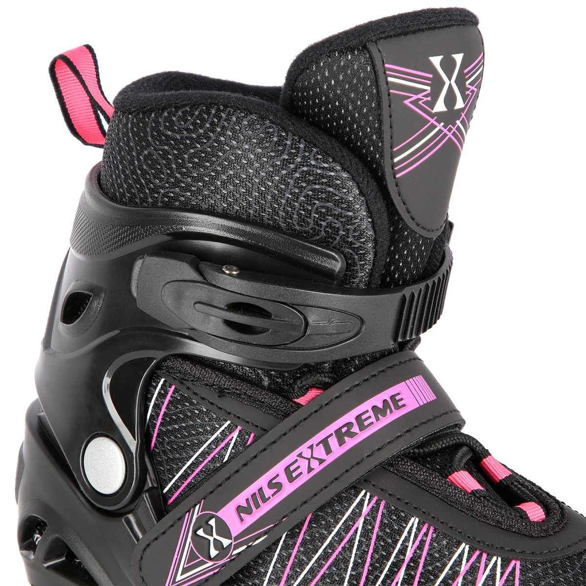 Role Reglabile 2in1 Nils Extreme NH11912A Negru/Roz [12]