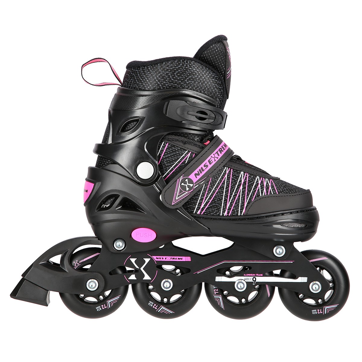 Role Reglabile 2in1 Nils Extreme NH11912A Negru/Roz [4]