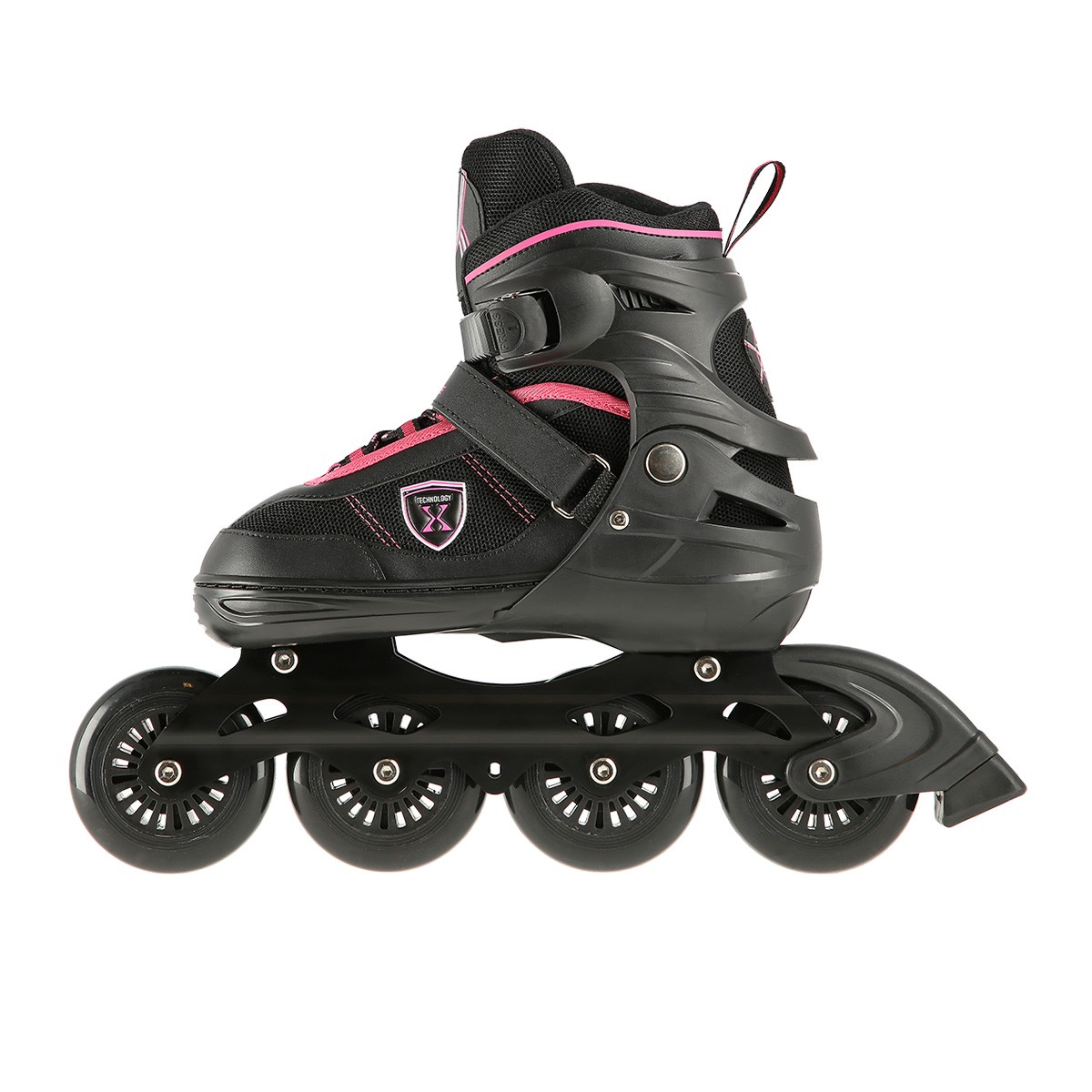 Role Reglabile Nils Extreme NA19088 Negru/Roz [2]