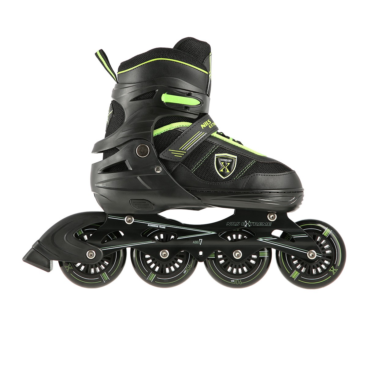 Role Reglabile Nils Extreme NA19088 Negru/Verde [1]