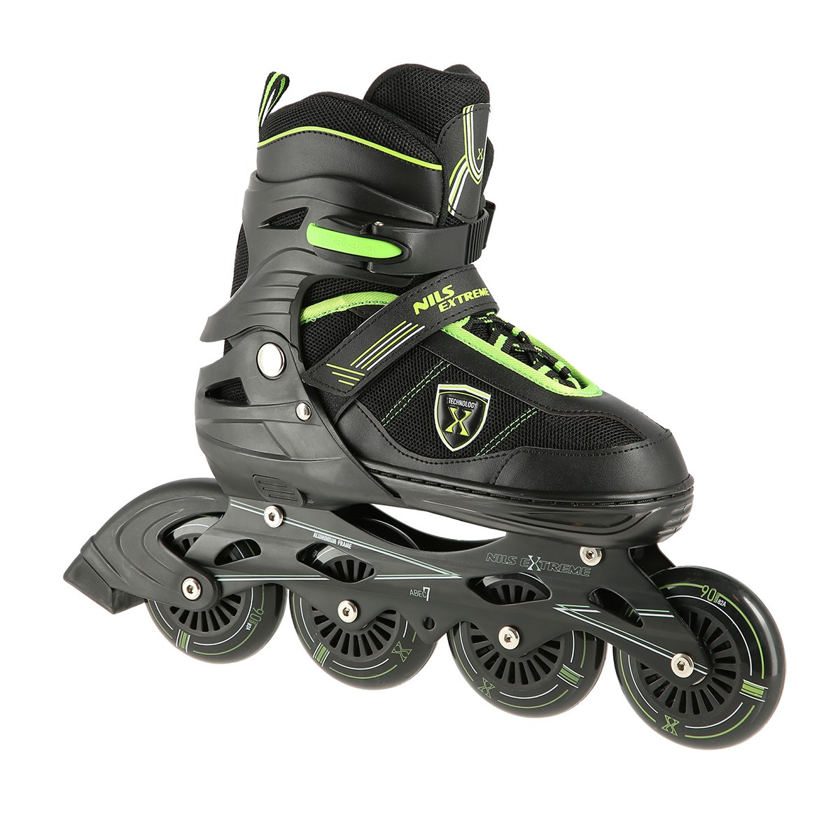Role Reglabile Nils Extreme NA19088 Negru/Verde [3]