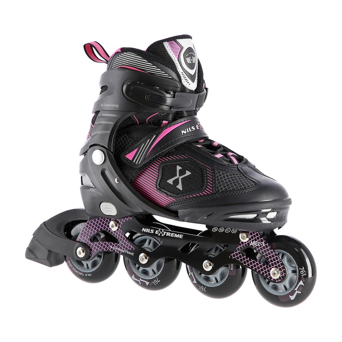Role Reglabile Nils Extreme NA9080 Negru/Mov [1]