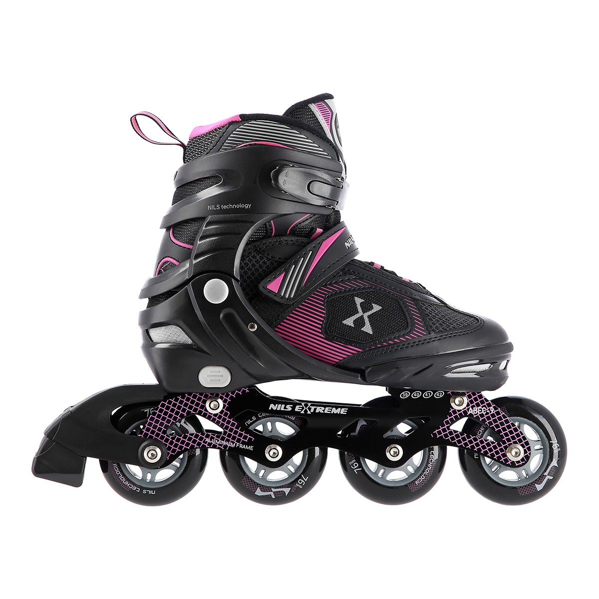 Role Reglabile Nils Extreme NA9080 Negru/Mov [2]