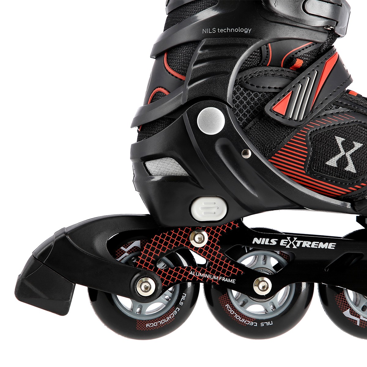 Role Reglabile Nils Extreme NA9080 Negru/Rosu [6]
