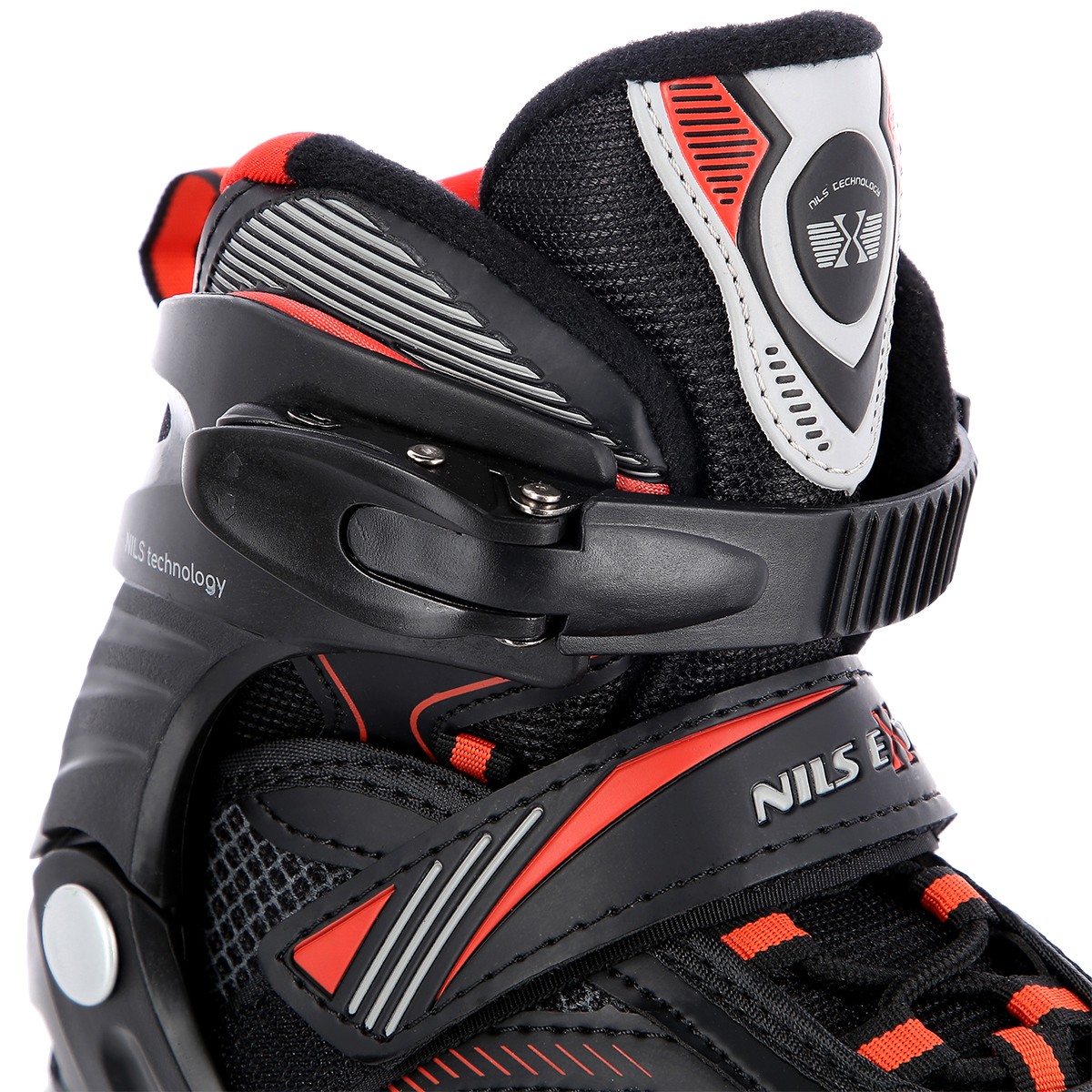 Role Reglabile Nils Extreme NA9080 Negru/Rosu [8]