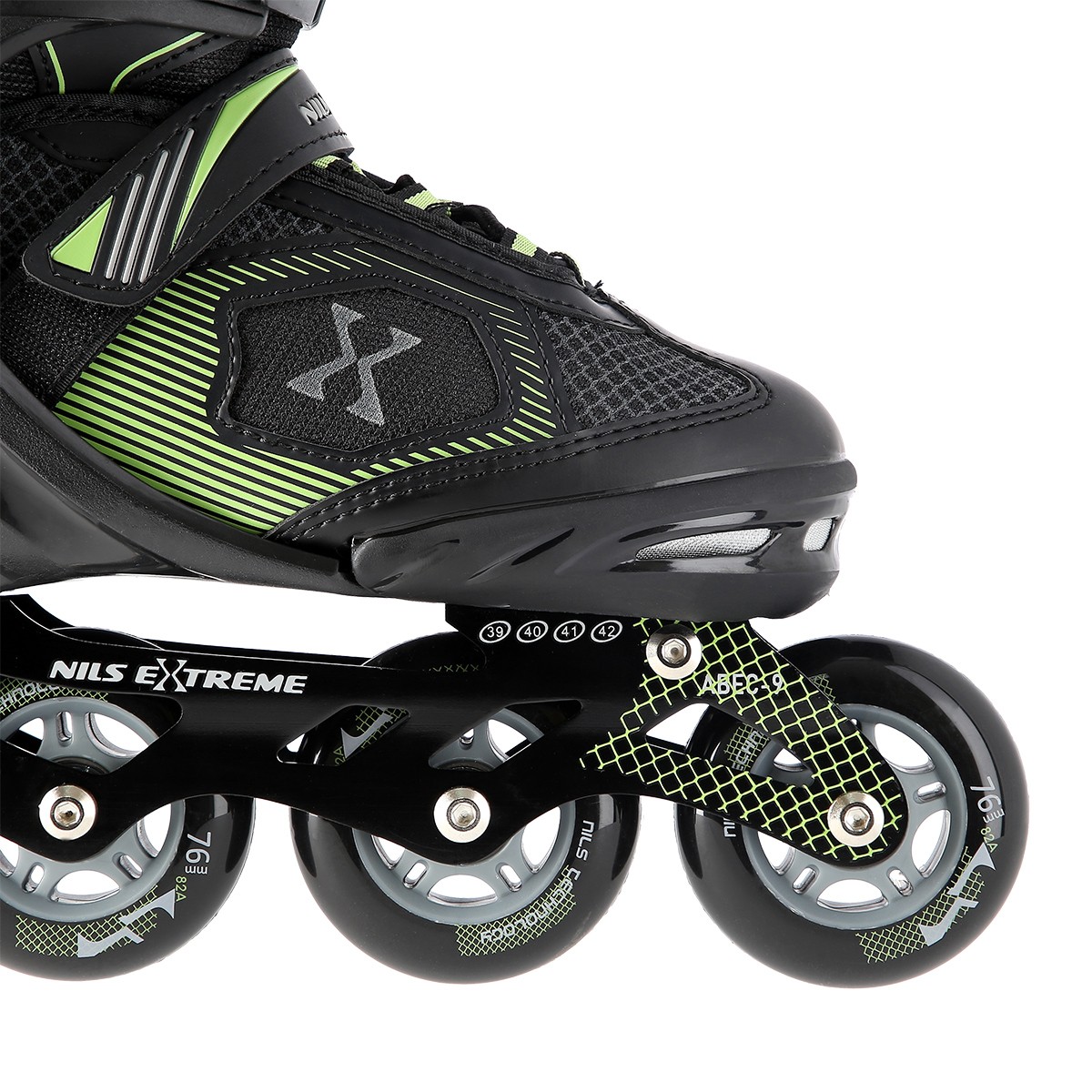 Role Reglabile Nils Extreme NA9080 Negru/Verde [5]