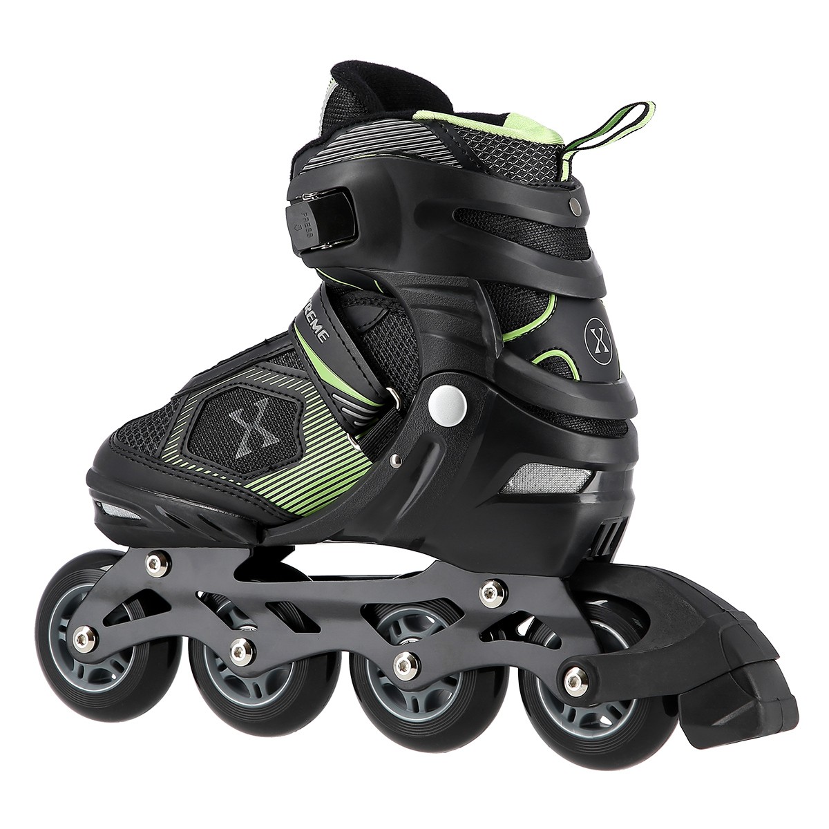 Role Reglabile Nils Extreme NA9080 Negru/Verde [4]