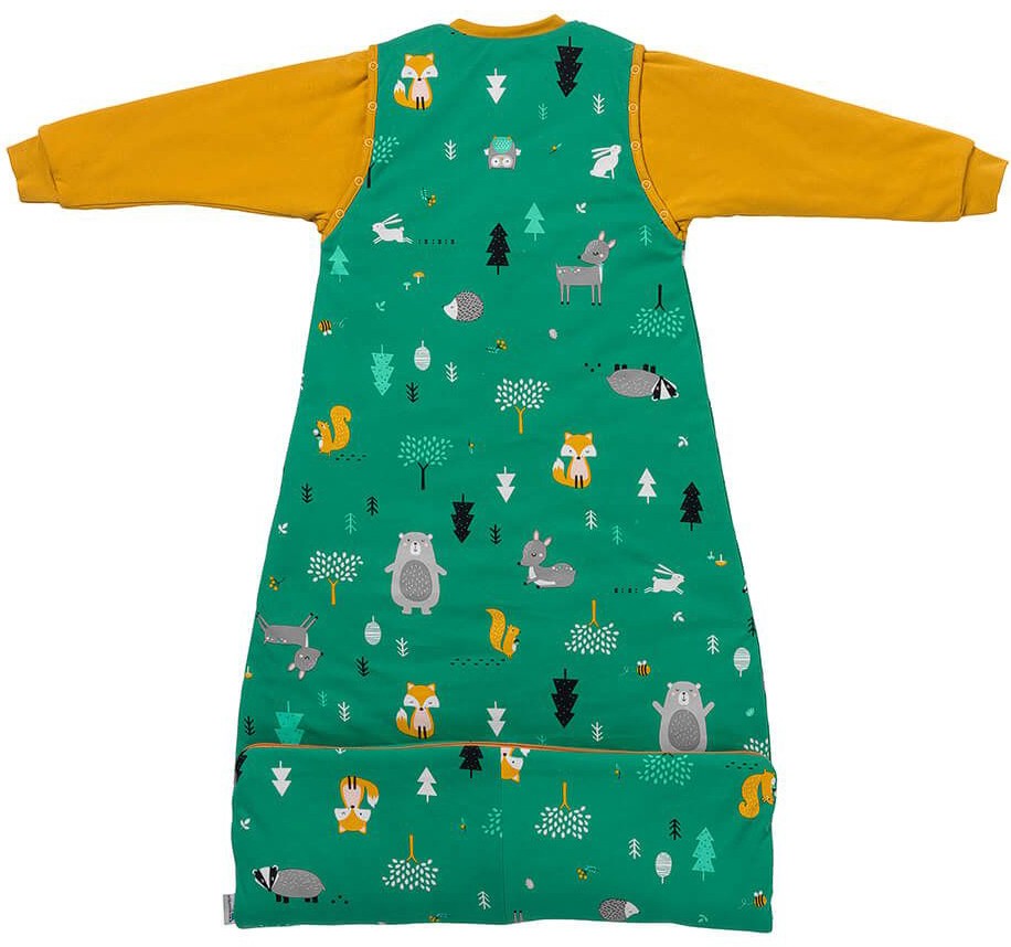 Sac de dormit cu maneca lunga detasabila Woodland Animals 110 cm 2.5 Tog - Slumbersac [3]