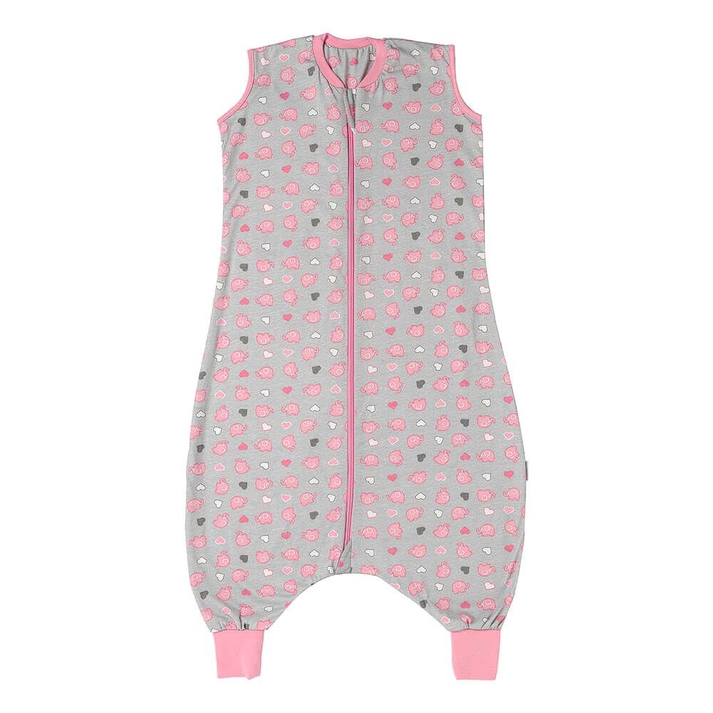 Sac de dormit cu picioruse Pink Elephant 5-6 ani 0.5 Tog - Slumbersac [1]