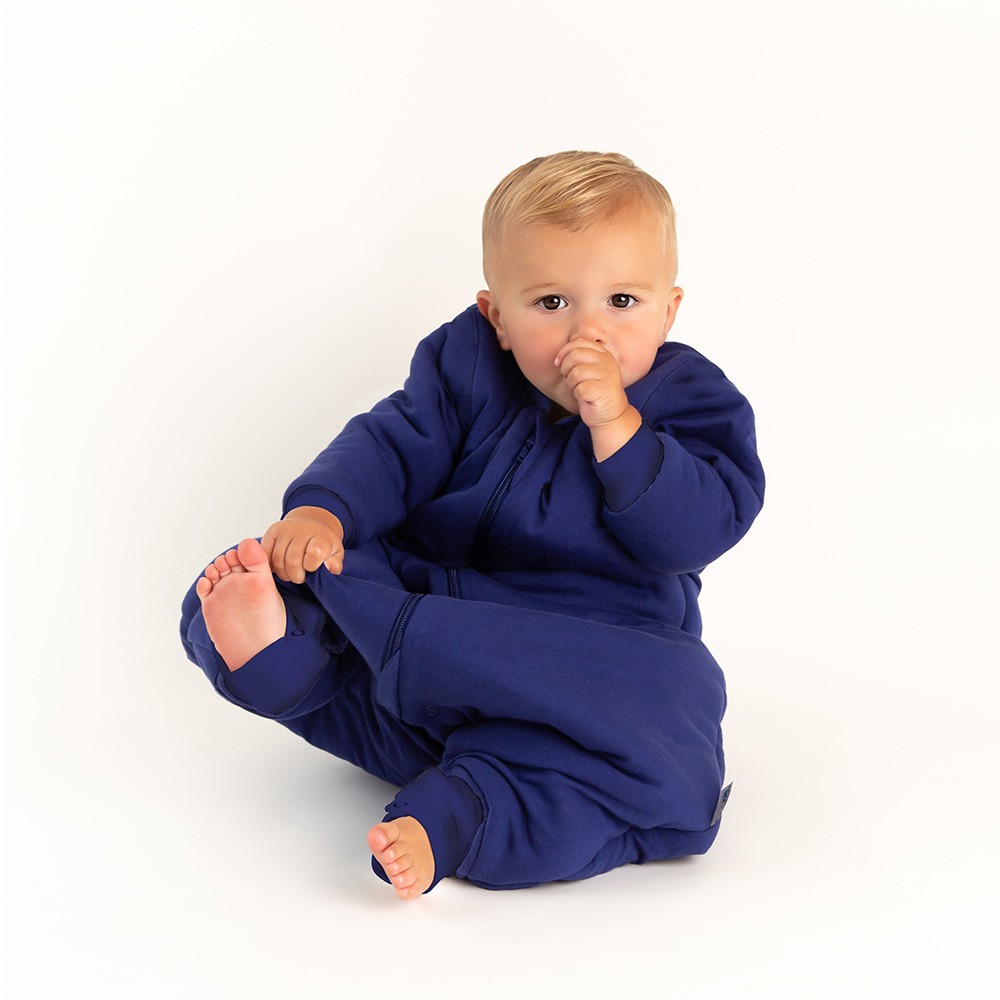 Sac de dormit cu picioruse si maneca lunga Navy Blue 18-24 luni 3.5 Tog - Slumbersac [2]