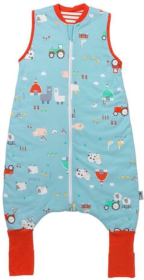 Sac de dormit cu picioruse si talpa antiderapanta Farmyard 90 cm + manseta 1.0 Tog - Slumbersac [2]