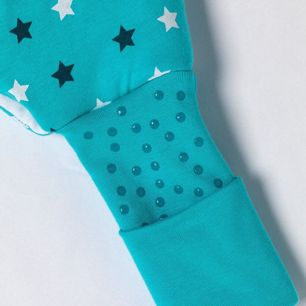 Sac de dormit cu picioruse si talpa antiderapanta Teal Stars 120 cm + manseta 1.0 Tog - Slumbersac [5]