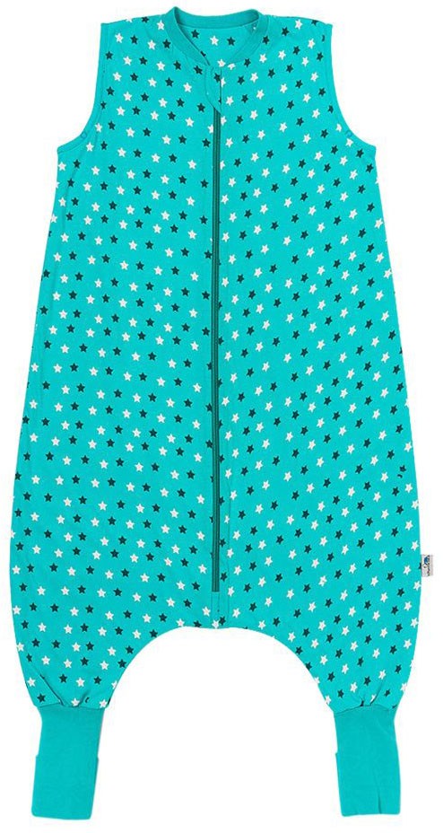Sac de dormit cu picioruse si talpa antiderapanta Teal Stars 120 cm + manseta 1.0 Tog - Slumbersac [1]