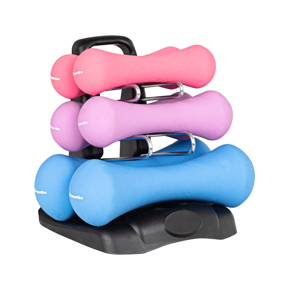 Set de gantere din neopren cu suport inSPORTline Prene [1]