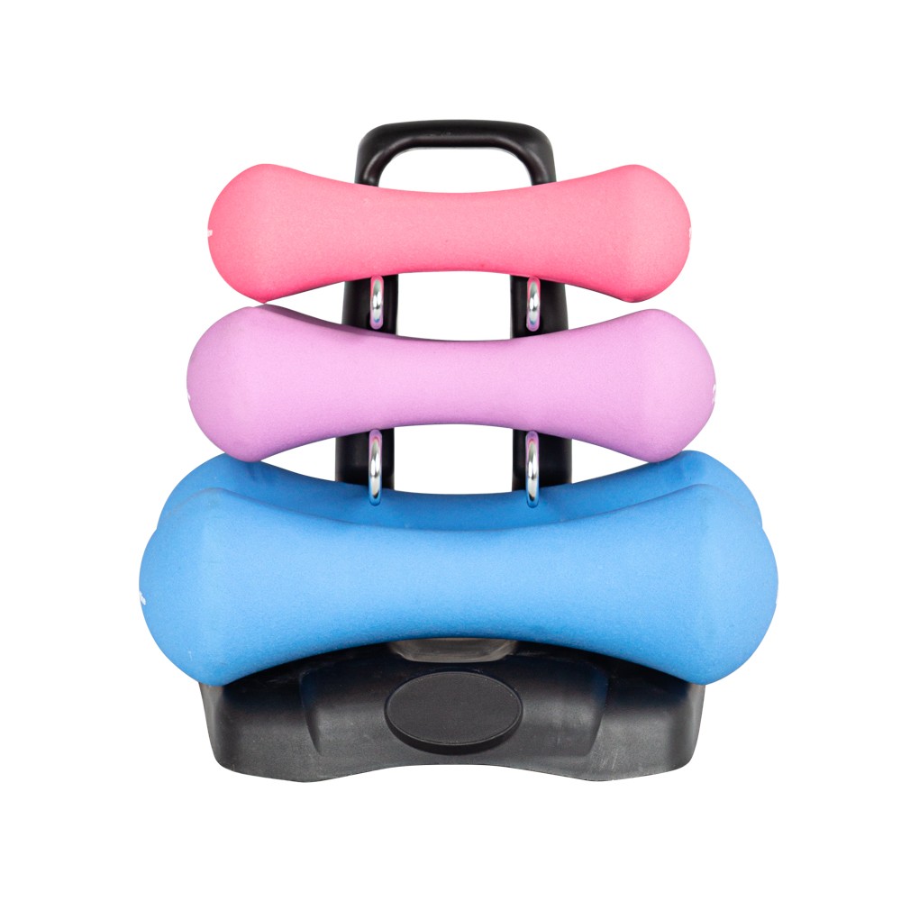 Set de gantere din neopren cu suport inSPORTline Prene [2]