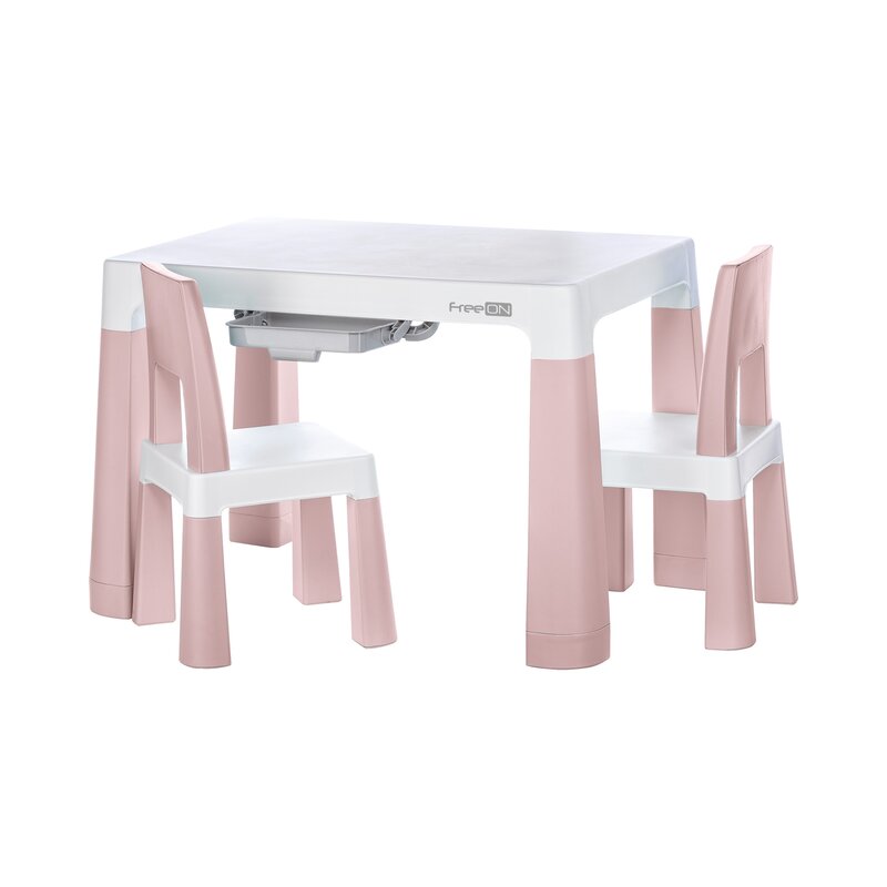 Set masuta si doua scaune pentru copii Neo cu doua sertare FreeON [1]