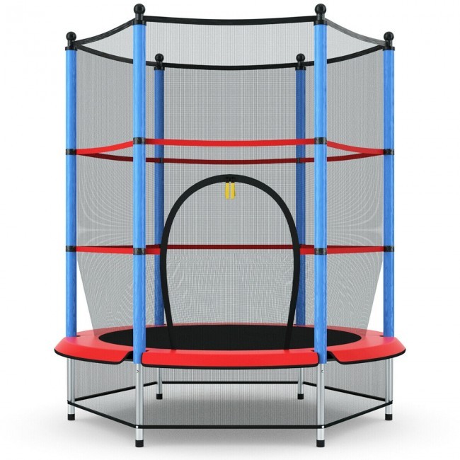 Trambulina si Plasa de Siguranta Sportmann 140 cm  Albastru [1]