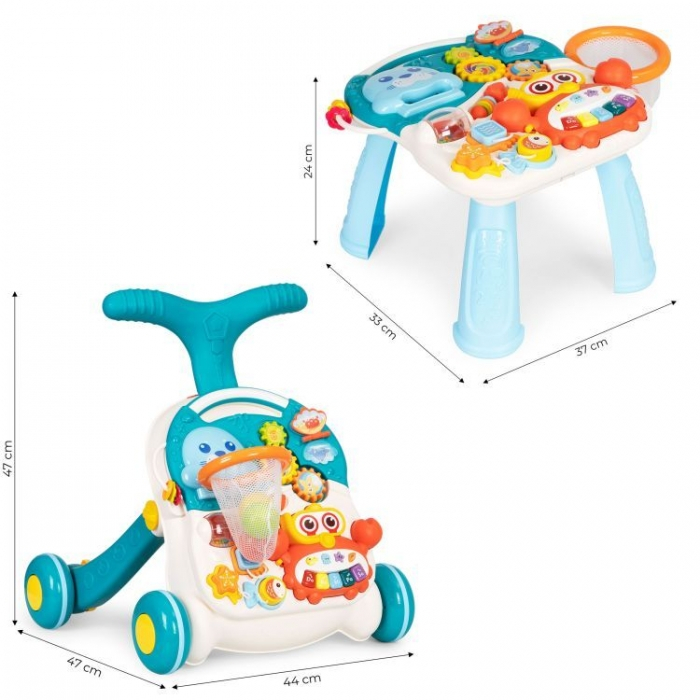 Antemergator educational 2 in 1 Huanger HE0828 - Alb cu albastru [7]