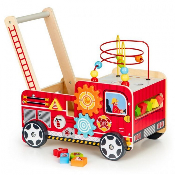 Antemergator educational cu blocuri din lemn Ecotoys TL09025 [9]