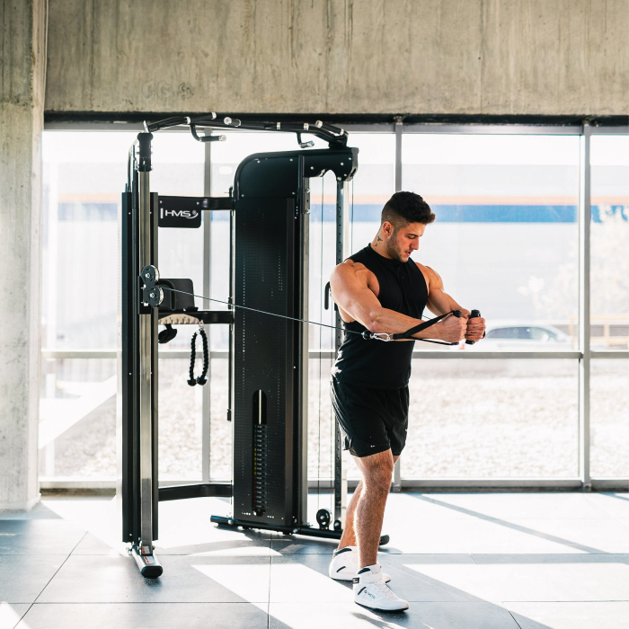 Aparat multifunctional HMS ARES PRO cu bara tractiuni si stiva greutati [5]