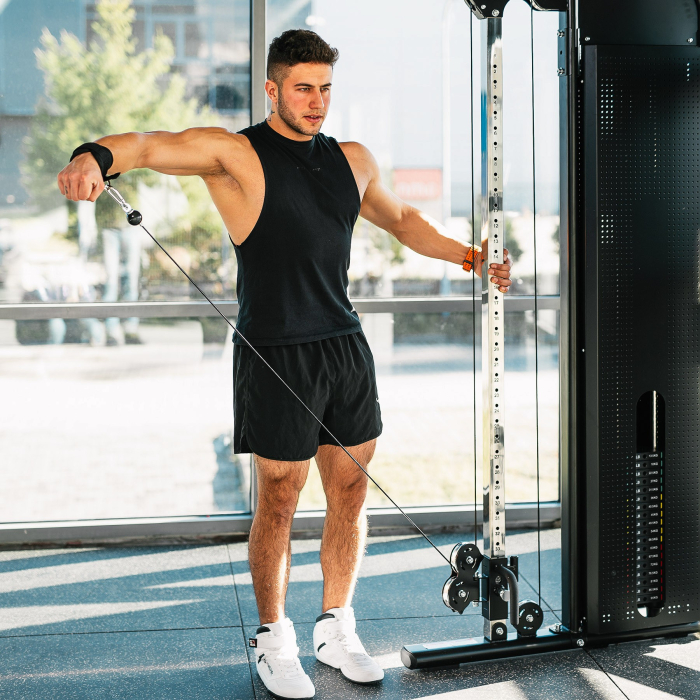 Aparat multifunctional HMS ARES PRO cu bara tractiuni si stiva greutati [8]