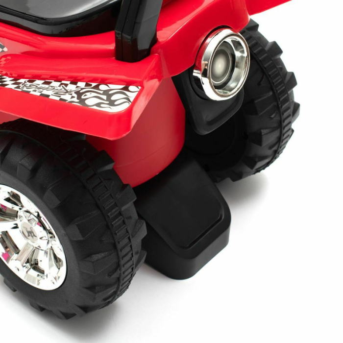 ATV copii, Baby Mix, Masinuta, cu lumini si muzica, Fara pedale, 60 x 38 x 42 cm, Red [11]