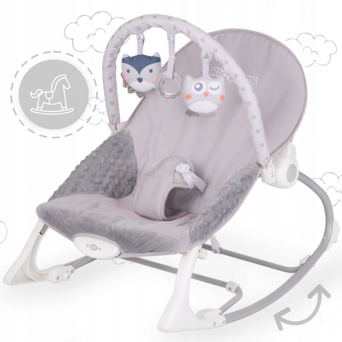 Balansoar cu vibratii Ricokids 7308 - Gri [2]