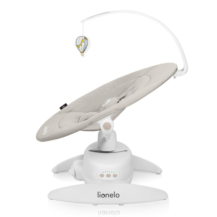 Balansoar, Lionelo, Iris, 2 in 1, Rotire 360 grade, Electric, cu 3 moduri de leganare, cu 5 trepte de viteza, cu 3 pozitii de inclinare, 12 melodii, Silentios, Pana la 9 kg, Bej [4]