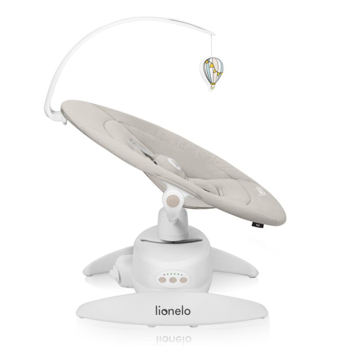 Balansoar, Lionelo, Iris, 2 in 1, Rotire 360 grade, Electric, cu 3 moduri de leganare, cu 5 trepte de viteza, cu 3 pozitii de inclinare, 12 melodii, Silentios, Pana la 9 kg, Bej [8]