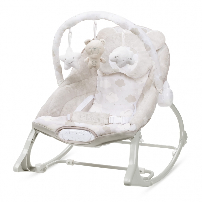 Balansoar multifunctional cu sunete si jucarii Kidwell Pino - Bej [8]