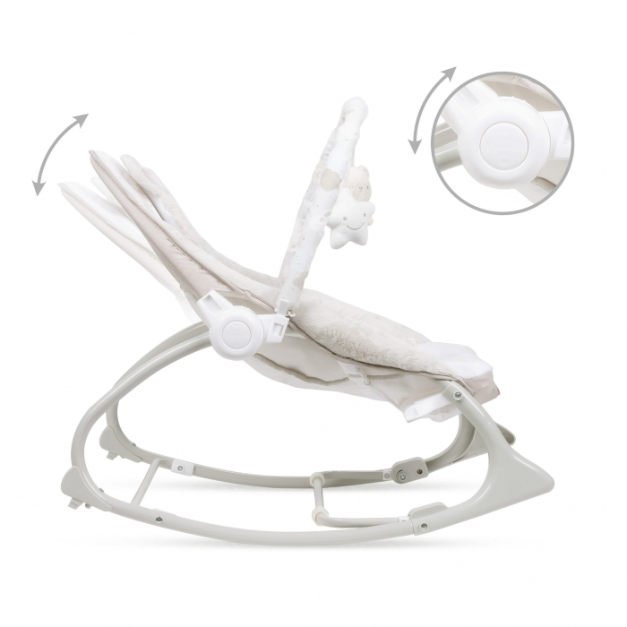 Balansoar multifunctional cu sunete si jucarii Kidwell Pino - Bej [5]