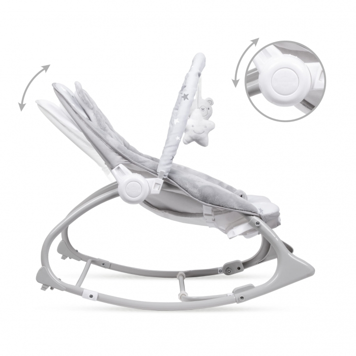 Balansoar multifunctional cu sunete si jucarii Kidwell Pino - Gri [6]