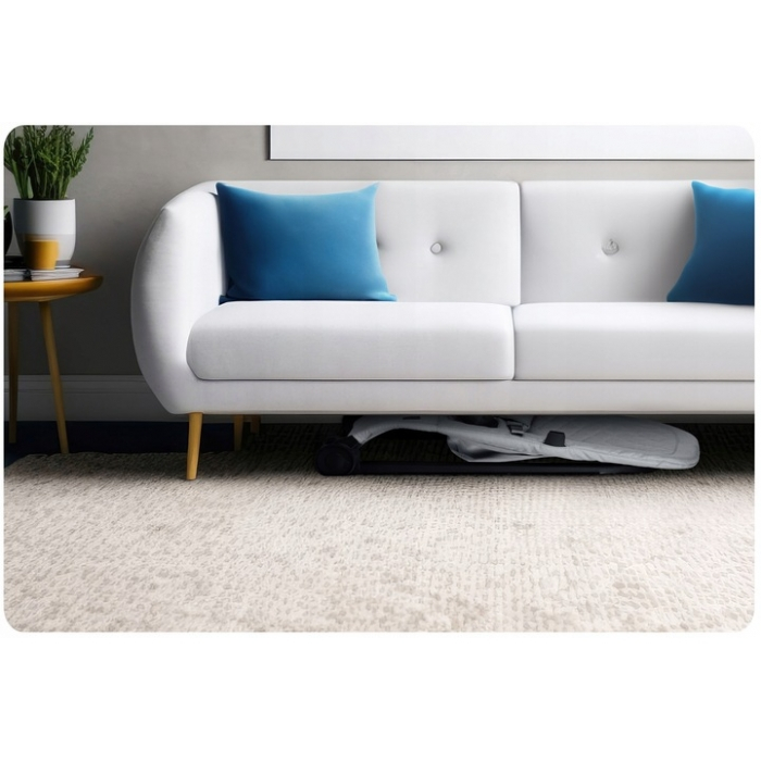 Balansoar pentru copii 2 in 1 cu jucarii, Nukido 705201, Gri deschis [6]