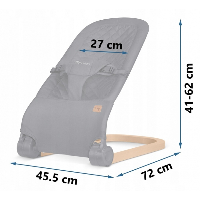 Balansoar pentru copii 2 in 1 cu jucarii, Nukido 705202, Gri antracit [4]