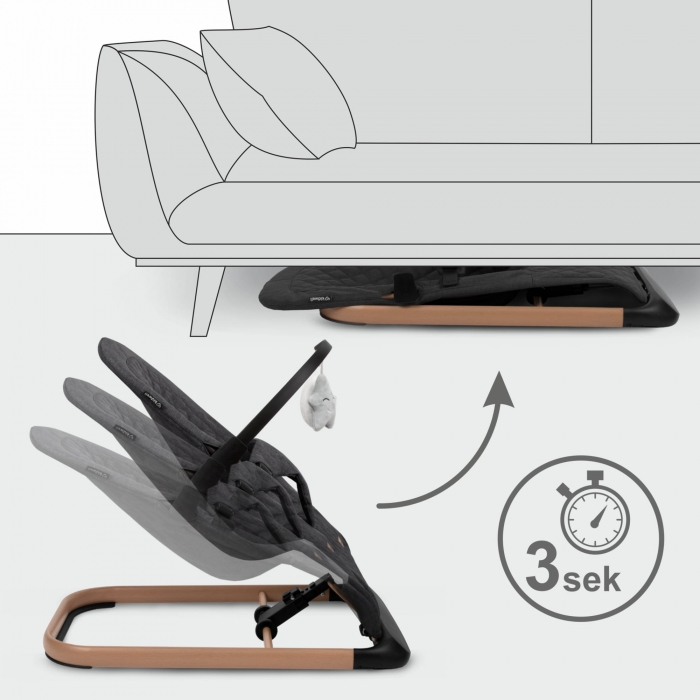 Balansoar pentru copii Kidwell Laro - Wooden Black [7]
