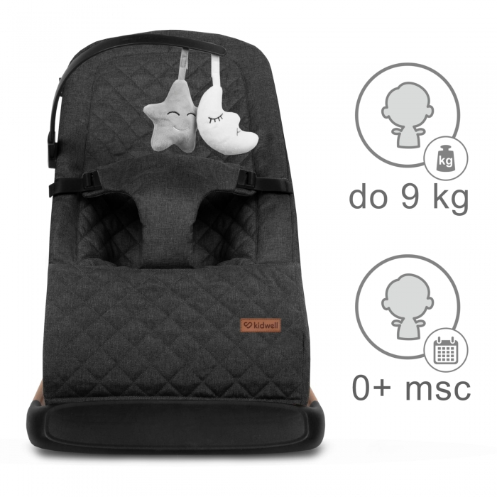Balansoar pentru copii Kidwell Laro - Wooden Black [2]