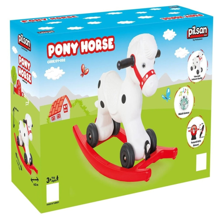 Balansoar pentru copii Pilsan Pony Horse white [4]