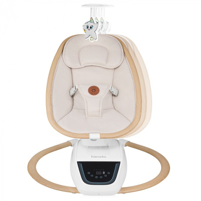 Balansoar si sezlong Lionelo Olivia 2 in 1 Electric cu leganare 3D Bej [5]