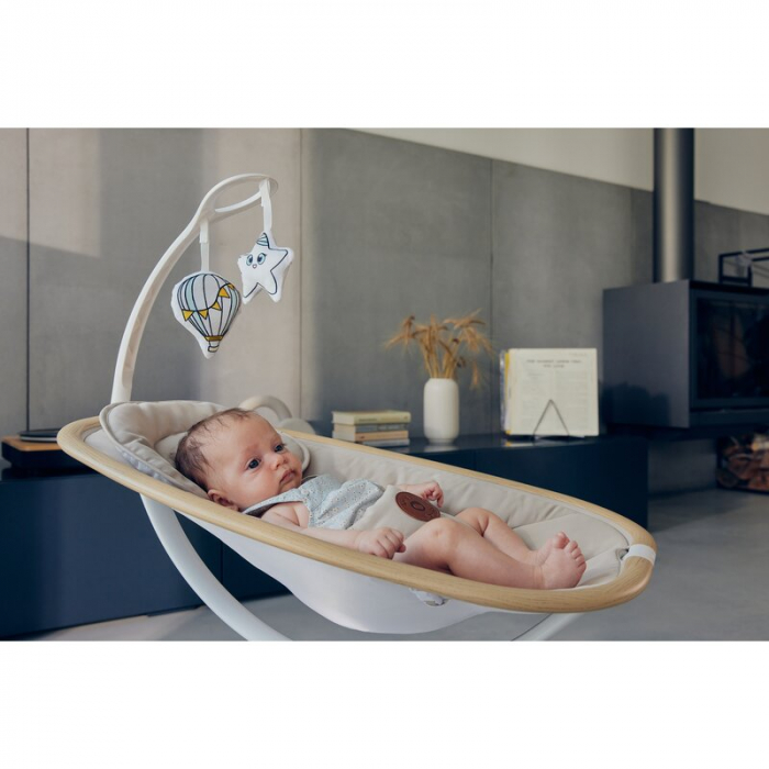 Balansoar si sezlong Lionelo Olivia 2 in 1 Electric cu leganare 3D Bej [34]
