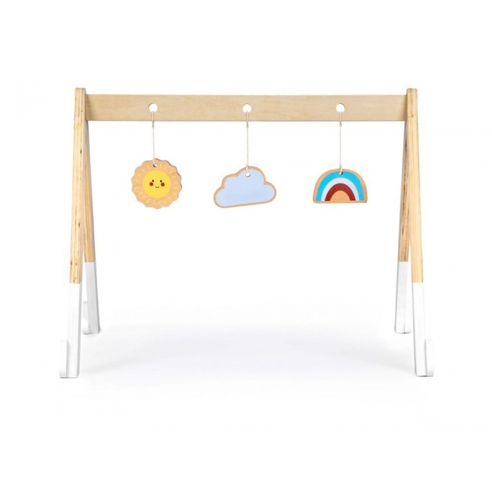 Bara educativa din lemn pentru copii cu 3 jucarii, Ecotoys CA12231 [2]