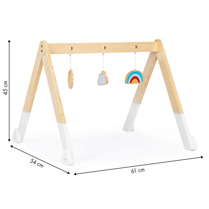 Bara educativa din lemn pentru copii cu 3 jucarii, Ecotoys CA12231 [6]