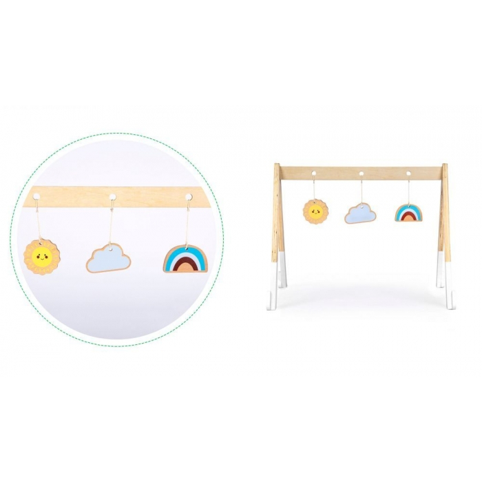 Bara educativa din lemn pentru copii cu 3 jucarii, Ecotoys CA12231 [4]